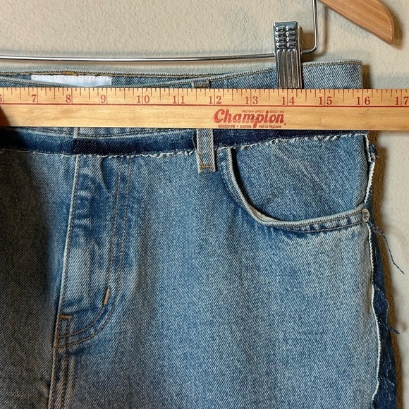 Women’s Jeans Size 28 Current/Elliott Blue High Rise Ankle Crop Two-Toned Rugged - Picture 12 of 15